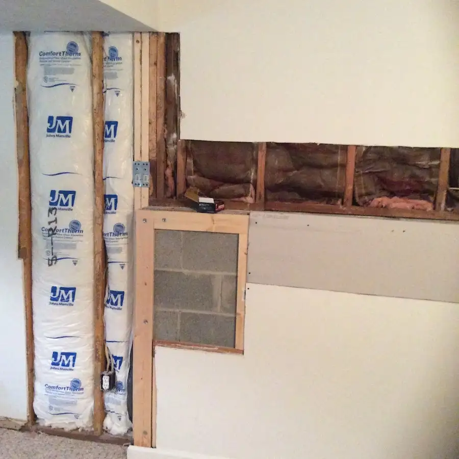 Wall insulation replacement during Contents Cleaning & Restoration in Tichigan